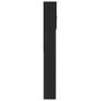 Washing Machine Cabinet Set Black Chipboard Image 9