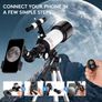 Professional Astronomical Telescope, 500x80mm HD Magnification Telescope + Adjustable Tripod + Star Finder For Astronomy Image 8