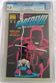 Daredevil Issue 300 CBCS / CGC 9.8 Certified Graded Comic Framed  DC Marvel