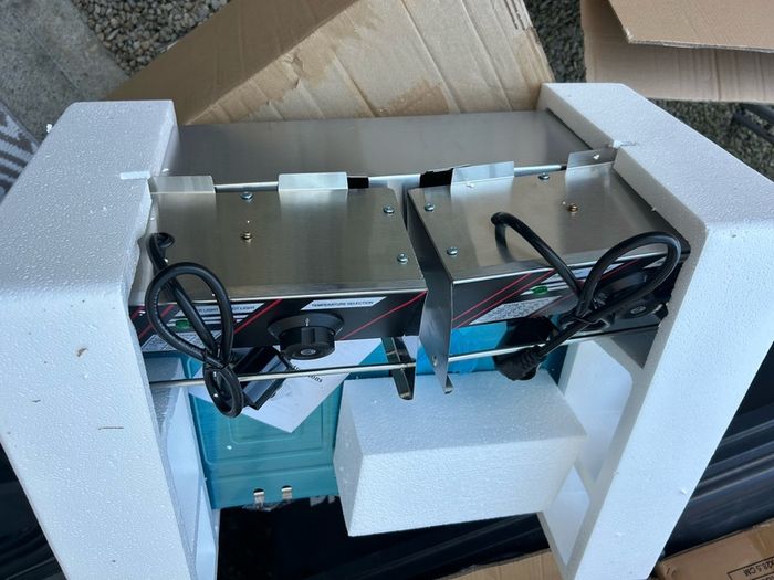 12L 220v Commercial Electric Deep Fryer w/Dual Tanks  Stainless Steel Countertop Fryer for Fried Chicken French Fries