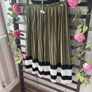 skirt Bnwt relish khaki fine pleat elastic waistband skirt size small Image 5