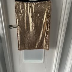F&F Gold Pencil Skirt Size 16