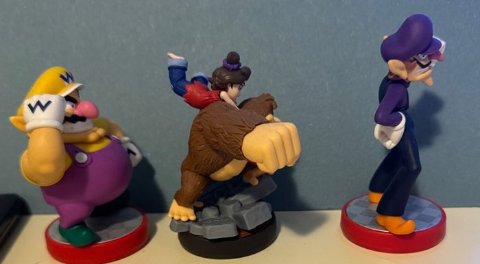 Nintendo Figures Set Wario, Donkey Kong & Waluigi