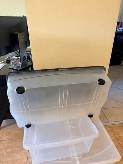 3 storage boxes