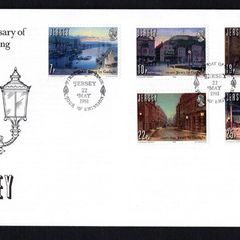 1981 Jersey The 150th Anniversary of Jersey by Gaslight Commemorative Stamps First Day Cover (FDC)