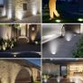 Solar Lights Outdoor Garden, 10 Pack Solar Ground Lights, 8 LED Solar Disk Lights Outdoor IP65 Waterproof for Garden Pathway Lawn Patio Yard Landscape (Cool White) Image 5