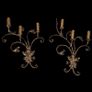 Pair of 1970s German Wrought Iron Wall Lights Image 2