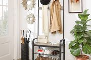 New Vintage Coat Rack + Stand (Greige) - FREE P&amp;P