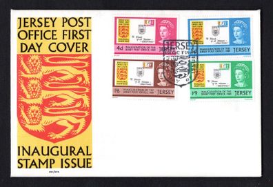 1969 Jersey Independence of Jersey Mail Office Commemorative Stamps First Day Cover (FDC)