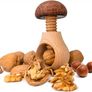 NEW Handmade Wooden Mushroom Nutcracker Image 5