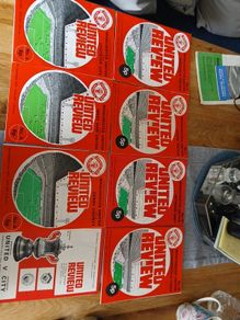 Manchester Utd Football programmes from  '70 onwards