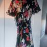 AX Paris Black Floral Belted Mini Wrap Skater Dress Image 3