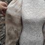 old navy cream Beige full zip borg fleece Xs S Image 7