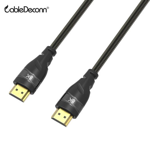 CableDeconn 5M Premium HDMI 2.1 UHD/3D 8K (7680x4320@60Hz) 48Gbps (Nylon Braided/Gold Plated) Cable (Brand New/Warranty)