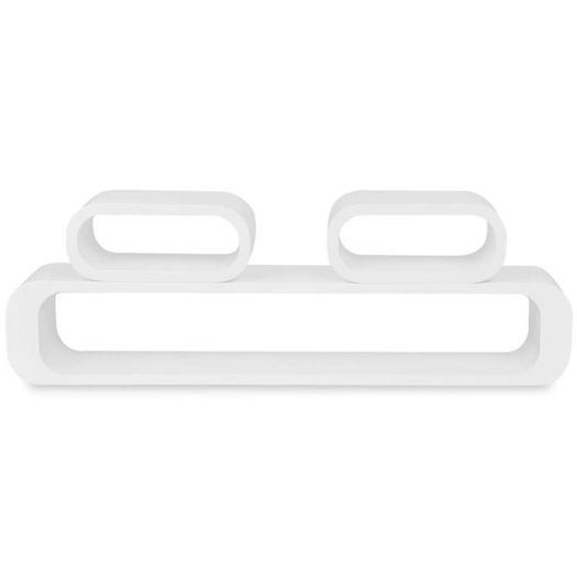 Wall Cube Shelves 6 pcs White