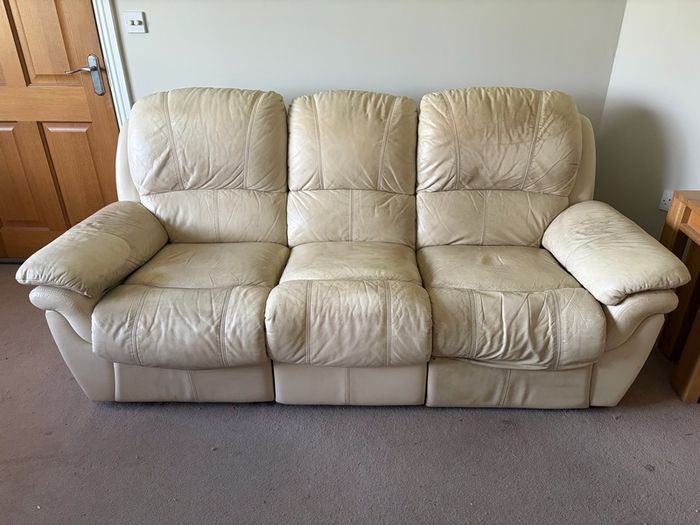 Three Seater Leather Sofa