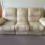 Three Seater Leather Sofa Image 2