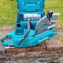 Makita 40v 12 inch consaw 2 batteries & ckarger like new Image 2