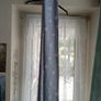 Grey light blue Star Blackout Eyelet Curtains Image 2