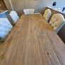 solid oak dinning tabel with 8 chairs Image 5