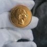 1969 Charles Prince Of Wales Gold Plated Medallion Image 4