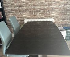 black marble dining table