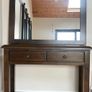 Solid Wood Console Table with Matching Mirror Image 3