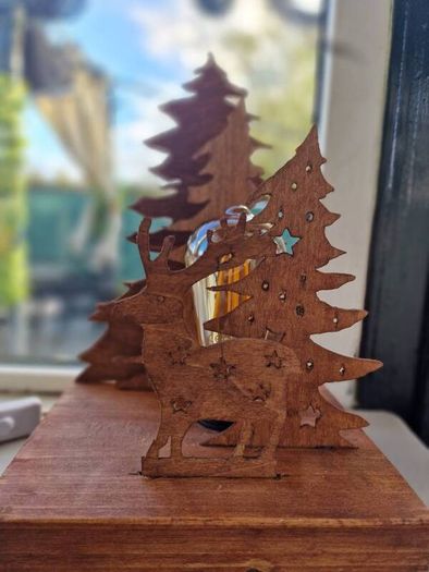 Hand crafted Christmas Lamp