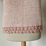 Vintage 1990s Y2K Claire Kennedy knit lace camisole vest top romantic pink M L summer Image 5
