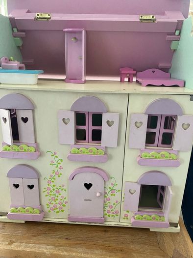 wooden dolls house