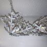 2 Fabulous Silver with Crystal & Delmonte Stones Hanging Candle Holders Image 7