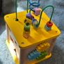 baby wooden shape sorter and activity cube Image 7