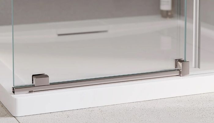 BESCO Sliding Walk-In Shower Enclosure Chrome 120X200cm