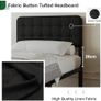 3ft Single Bed Frame with Upholstered Headboard and Footboard Image 6