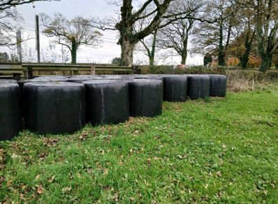 Baled silage for sale.