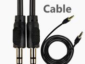 New 3.5mm Jack to Jack Male Aux Audio PC Car Mobile Phone Mp3 iPod Cable Lead 1M
