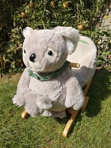 Rocking Koala toy with hand puppet