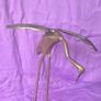 Vintage brass crane ornament Image 2