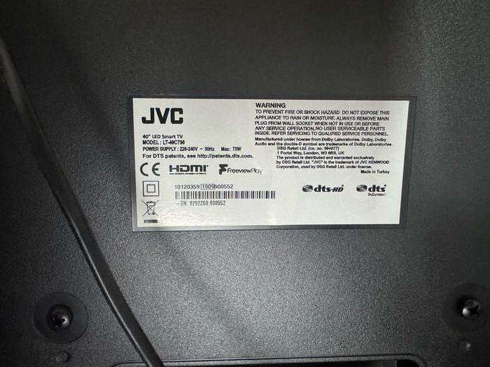 Jvc 40" Tv