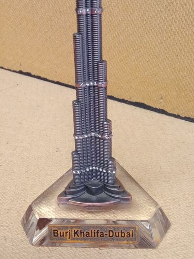 Souvenir Model of the Burj Khalifa, located in Dubai,
