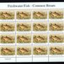 2001 Ireland Freshwater Fish (Perch, Arctic Charr, Pike & Bream) Stamp Sheetlet Plate 1B1B1B1B Mint Never Hinged (MNH) Image 4
