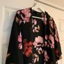 New Look Black & Pink Floral Blazer Image 4