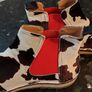 Toni Pons cow print ankle boots - size 38 - NEW! Image 8