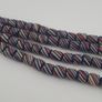 Vintage African MultiColor Stripe Black 7.4mm - 7.6mm Glass Beads Strand Image 8