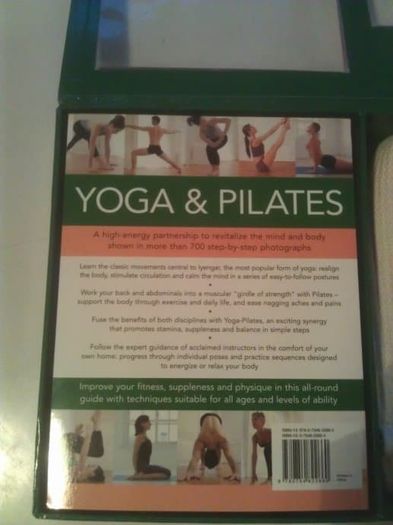 Book Pilates and Yoga, new + yoga belt