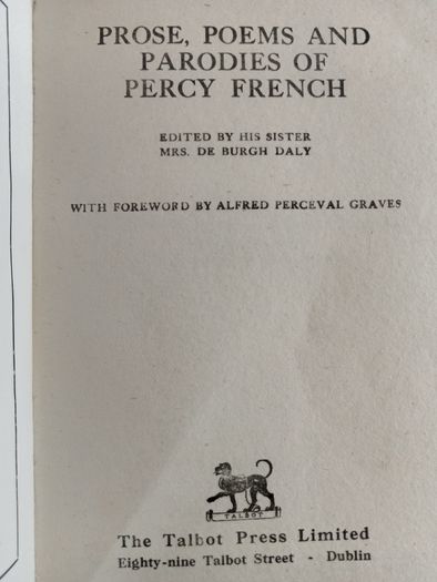 Prose, Poems and Parodies of Percy French