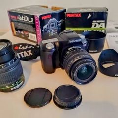 Camera Pentax Digital SLR L2 istd 2 original lenses Original boxes SD card Case carry bag strap manuals etc Fully working