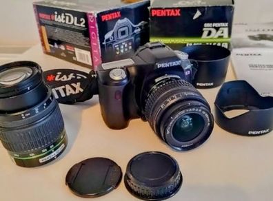 Camera Pentax Digital SLR L2 istd 2 original lenses Original boxes SD card Case carry bag strap manuals etc Fully working
