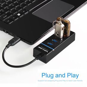 Wavlink 4 Ports USB 3.0 Multi HUB Splitter Expansion Desktop High Speed (Brand New/Warranty)