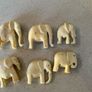 Elephants Ivory set of 6 Image 8